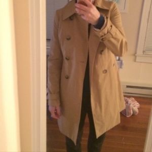 J. Crew Trench Coat 00 Camel XXS Trenchcoat